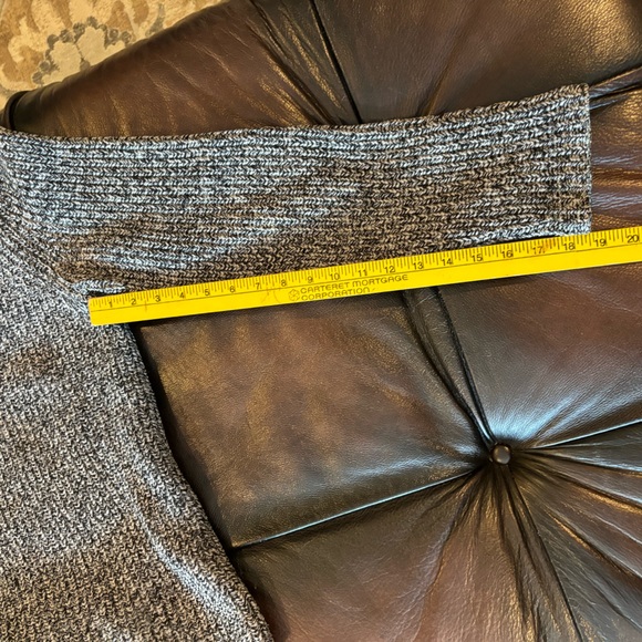 ✨SANDRO 100% Fine Merino Wool Marbled Knit Sweater Size -Large Winter Fall - Picture 6 of 8